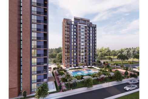 1+1 2+1 Apartments For Sale From a Project in Mersin Mezitli