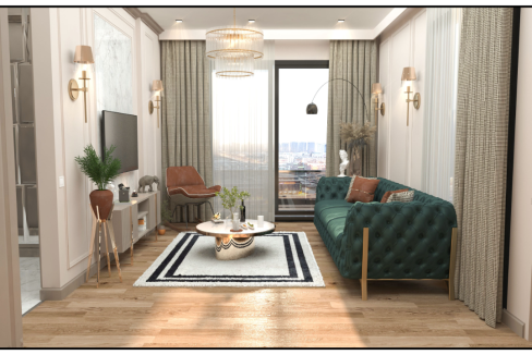 1+1 2+1 Apartments For Sale From a Project in Mersin Mezitli