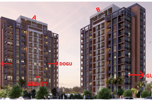 1+1 2+1 Apartments For Sale From a Project in Mersin Mezitli